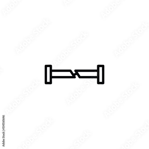 Barrier Line Obstacle Break Icon