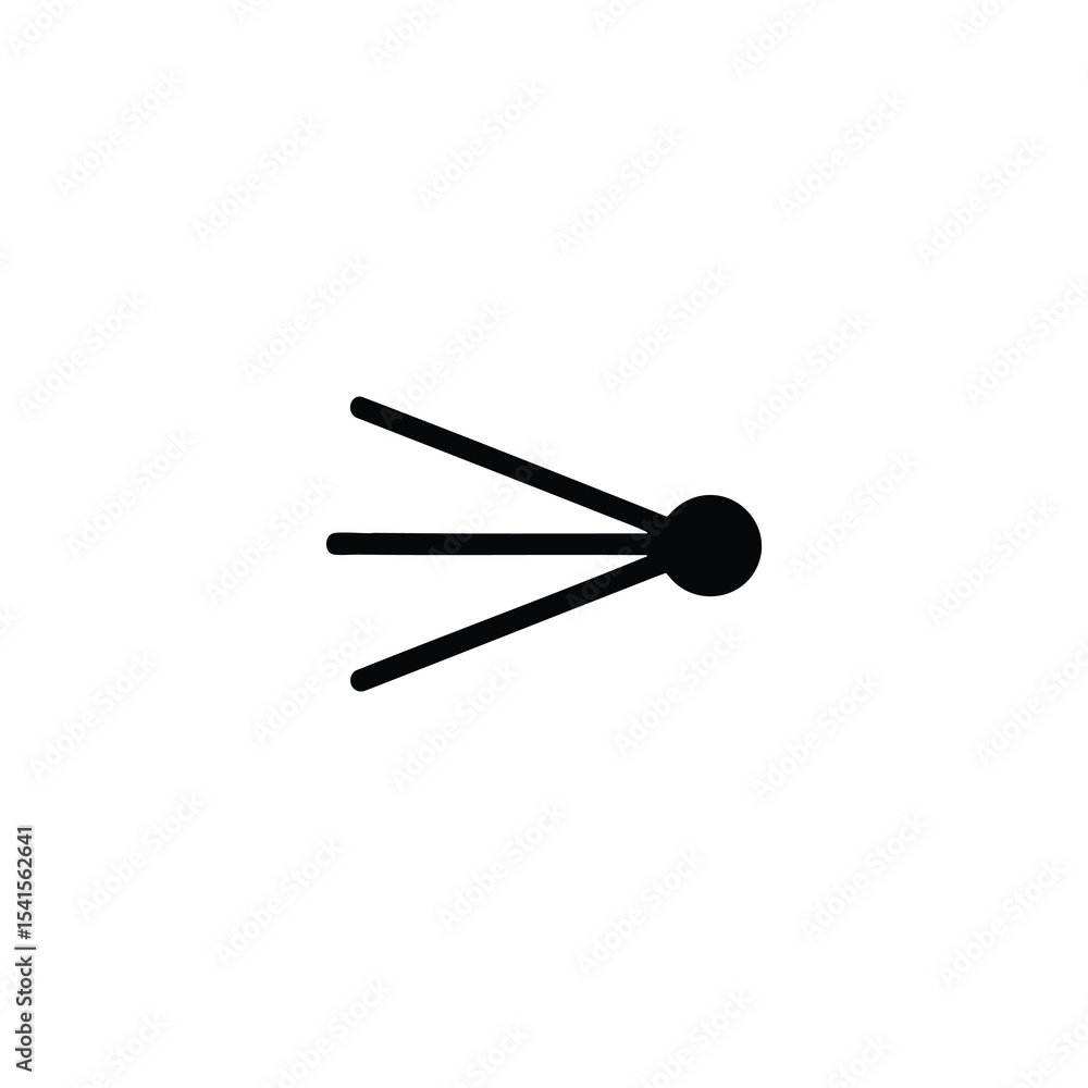 Focused Beam Concentration Point Icon Focused Beam Concentration Point Icon