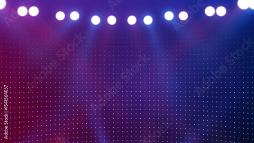 Spotlights of bright light with isolated place for stage and presentations. Vector glowing spotlight light effect. Abstract spot light rays background. Spotlights of bright light.