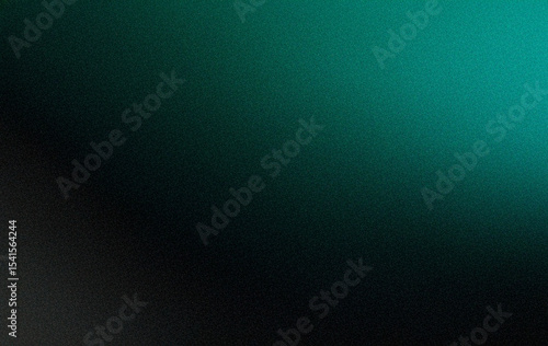 Canvas Print Abstract gradient background blending black, dark green, jade, emerald, teal, mint, aqua, and white tones