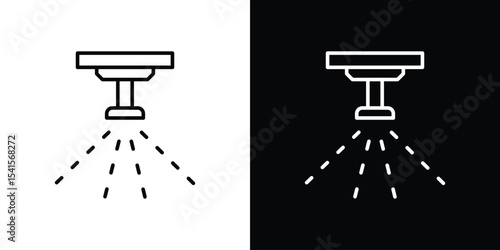 Sprinkler icon design. simple stroke line vector icon set