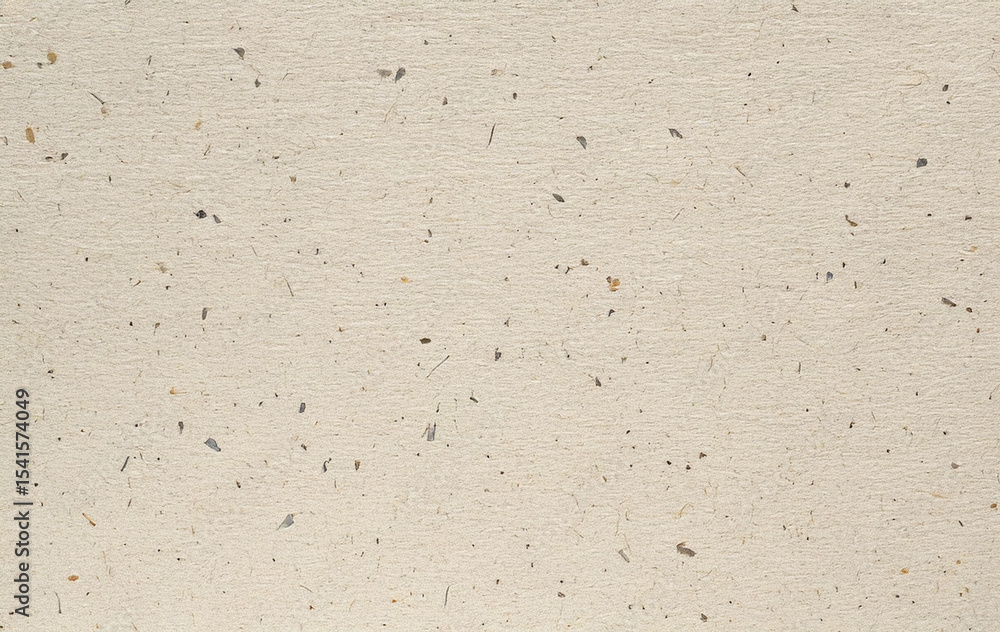 Light beige recycled paper texture with visible small fibers and flecks, slightly rough natural feel, soft even lighting, eco friendly and organic background in horizontal format Light beige recycled paper texture with visible small fibers and flecks, slightly rough natural feel, soft even lighting, eco friendly and organic background in horizontal format