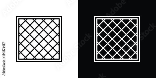Mosquito net icon design. simple stroke line vector icon set