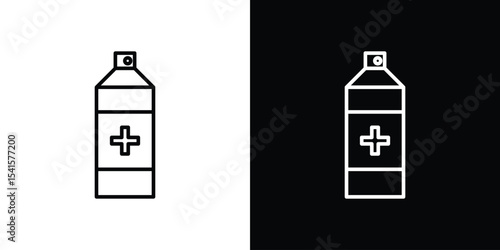 Medical pump icon design. simple stroke line vector icon set