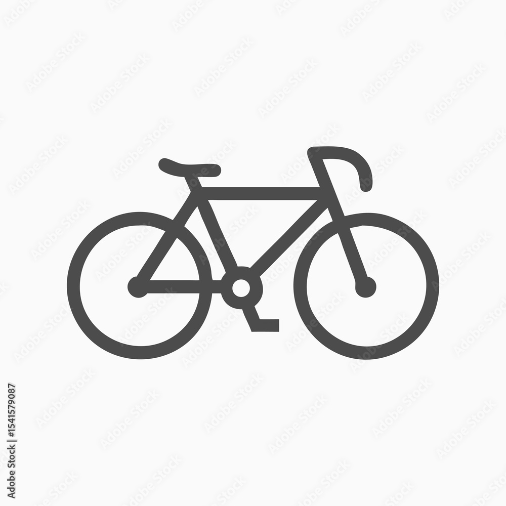Modern Black Bicycle Vector Icon Set for Sports and Outdoor Design Projects Modern Black Bicycle Vector Icon Set for Sports and Outdoor Design Projects