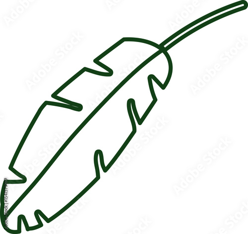 바나나잎 선 드로잉