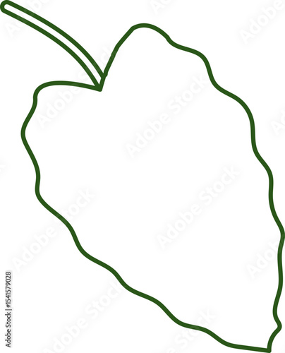 하트형 타로잎 선 드로잉