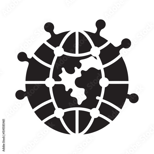 Pandemic Predictor Algorithm Vector Illustration