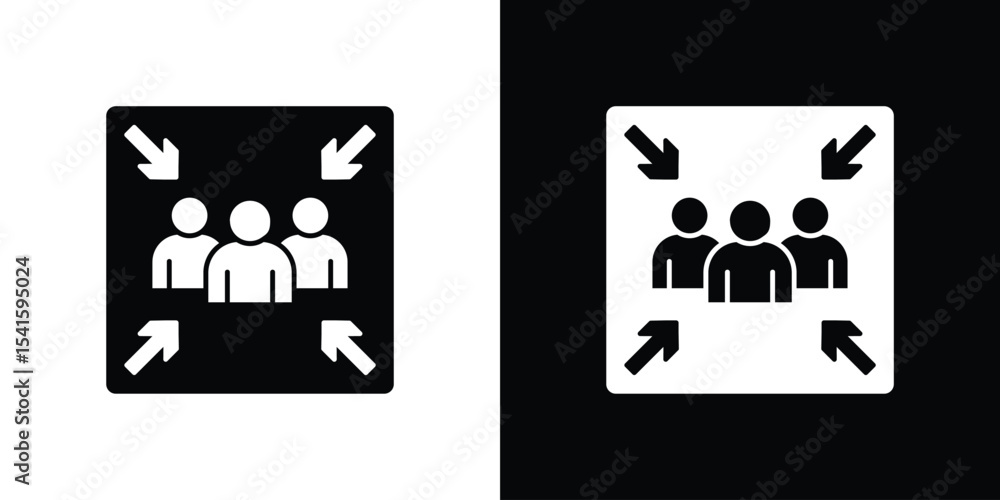 Fototapeta premium Assembly point icon Vector scalable graphics