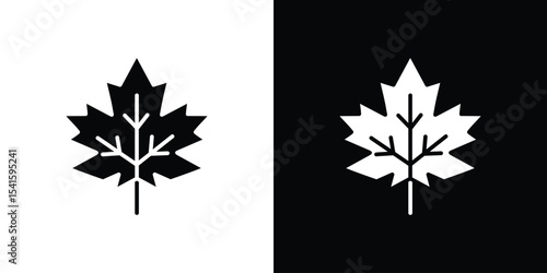 Autumn leaf canadian icon Vector scalable graphics