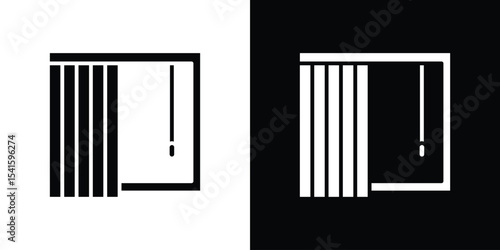 Blinds open icon Vector scalable graphics