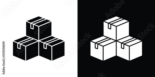 Boxes icon Vector scalable graphics