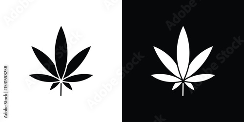 Cannabis leaf icon Vector scalable graphics