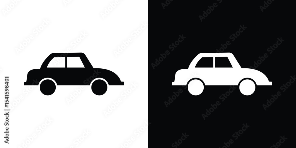 Fototapeta premium Car side view icon Vector scalable graphics