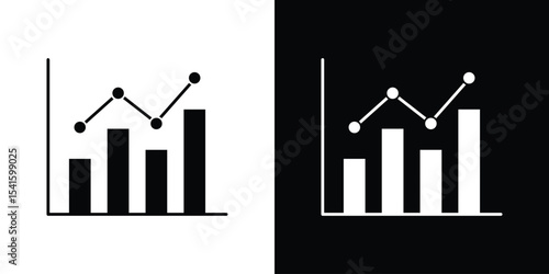 Chart histogram icon Vector scalable graphics