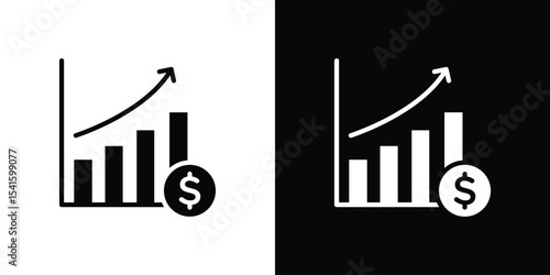 Chat arrow grow icon Vector scalable graphics