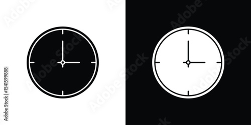 Clock icon Vector scalable graphics