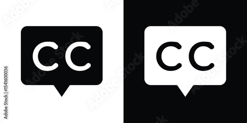 Closed caption icon Vector scalable graphics