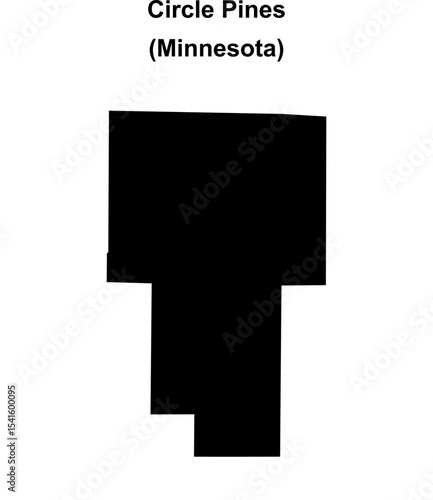 Circle Pines (Minnesota) blank outline map
