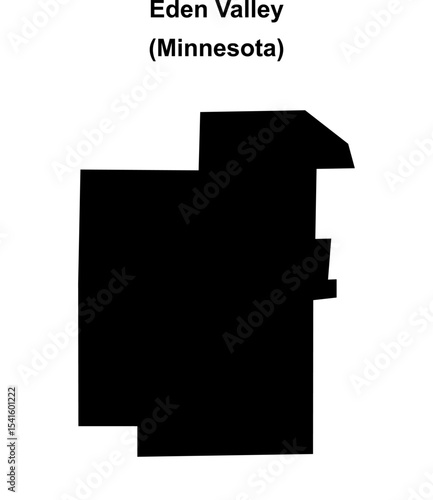 Eden Valley (Minnesota) blank outline map