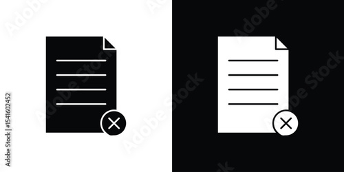 Delete Document icon Vector scalable graphics