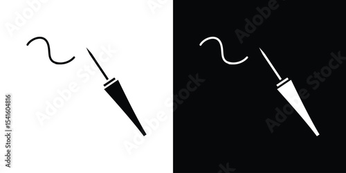 Eyeliner brush icon Vector scalable graphics