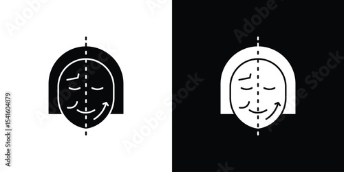 Facelifting procedure icon Vector scalable graphics
