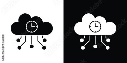High server uptime icon Vector scalable graphics