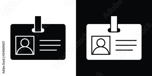 ID badge icon Vector scalable graphics