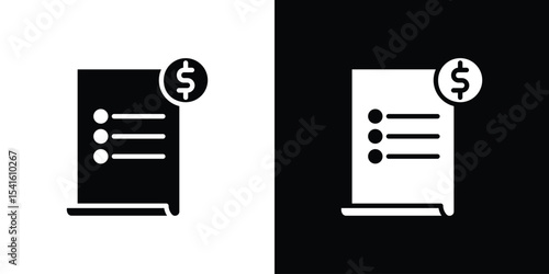 Invoice icon Vector scalable graphics