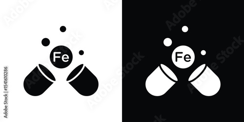 Iron capsule icon Vector scalable graphics
