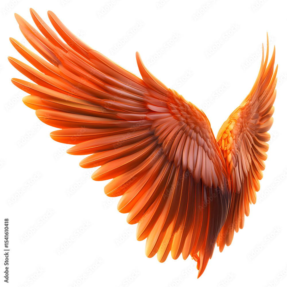 Obraz premium white wings ,isolated on transparent background png