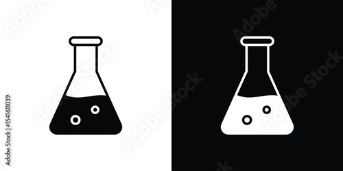 Lab flask icon Vector scalable graphics