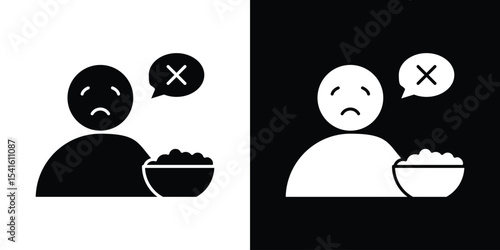 Lack of appsetite icon Vector scalable graphics