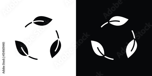 Leaves eco recycle icon Vector scalable graphics
