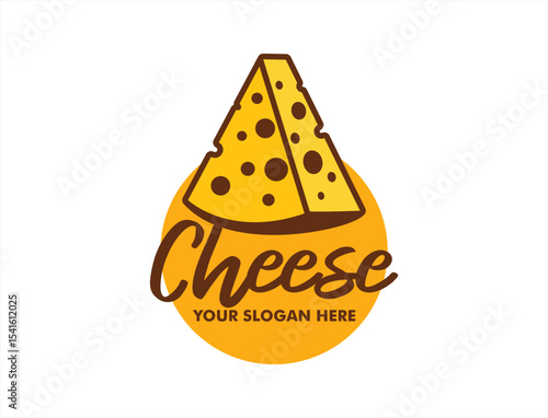 cheese logo vector modern vintage organic dairy labels