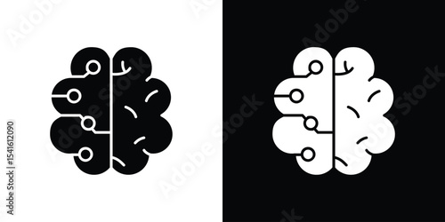 Machine learning icon Vector scalable graphics