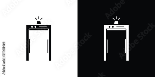 Metal detector icon Vector scalable graphics