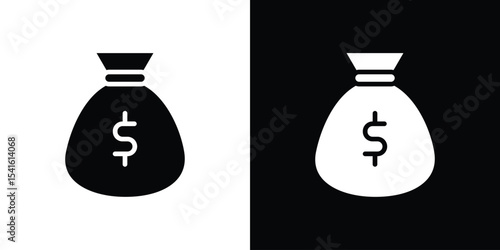 Money bag icon Vector scalable graphics