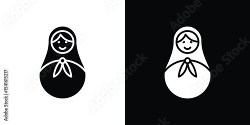 Nesting dolls icon Vector scalable graphics