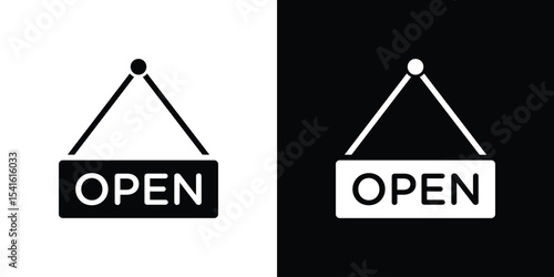 Open signs Vector scalable graphics