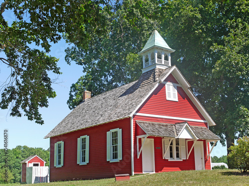 Little red school house, Maryland, USA	