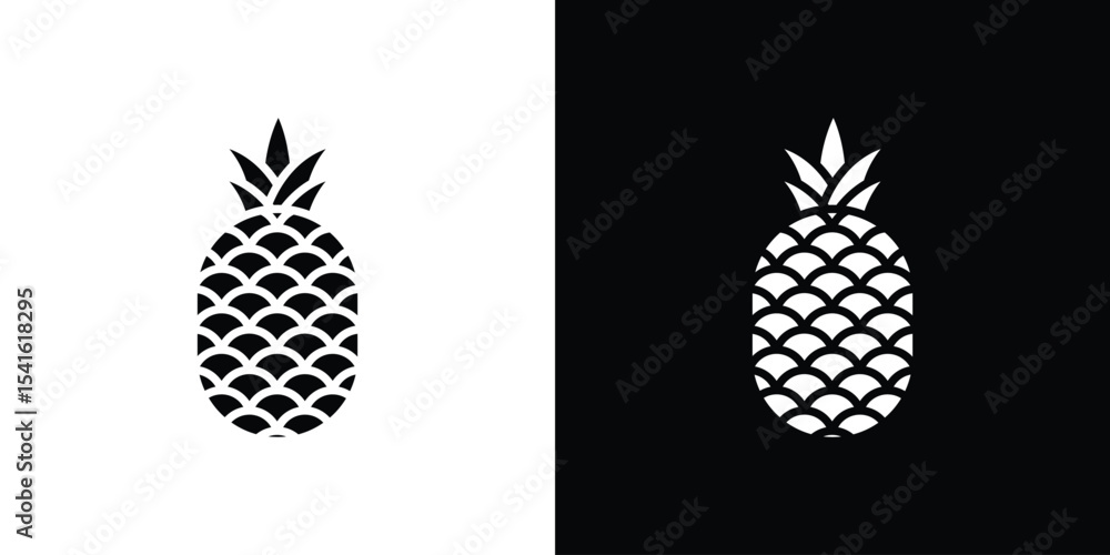 Obraz premium Pineapple icon Vector scalable graphics