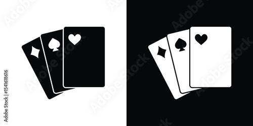 Playing cards icon Vector scalable graphics