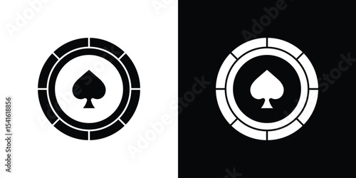Poker chip icon Vector scalable graphics