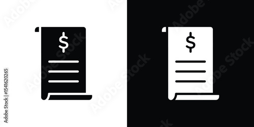 Receipt icon Vector scalable graphics