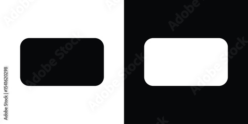 Rectangle panoramic icon Vector scalable graphics