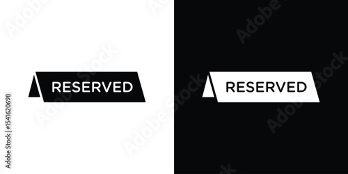 Reserved icon Vector scalable graphics