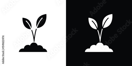 Seedling icon Vector scalable graphics