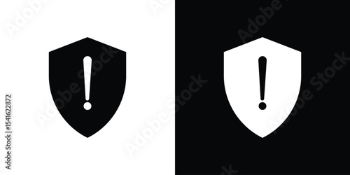 Shield exclamation icon Vector scalable graphics